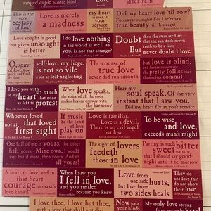 31 Shakespeare pull apart love quote magnets
